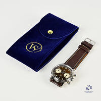 Smiths Two Register Chronograph - Reverse Panda Tropical Chocolate Dial - c.1960s - Vintage Watch Specialist