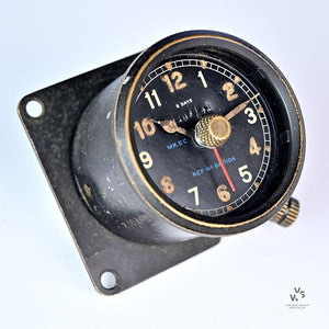Smiths WW2 8 Day Aircraft Dashboard Clock - Model ref: 6A/1104 - 1941 - Vintage Watch Specialist