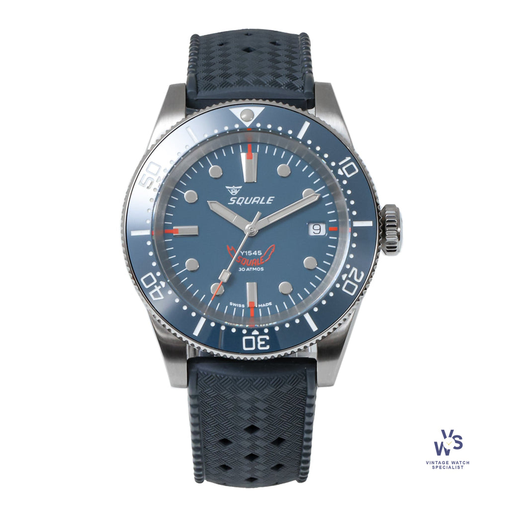 Squale Divers Watch - 30 Atmos - Grey Dial - With Original Box and Paperwork - Model Reference Y1545 - 2023 - Vintage Watch Specialist
