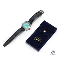 Squale Model Y1545 - 30 Atmos Steel Divers Watch - Teal-Blue Dial - With Original Box and Paperwork - Vintage Watch Specialist
