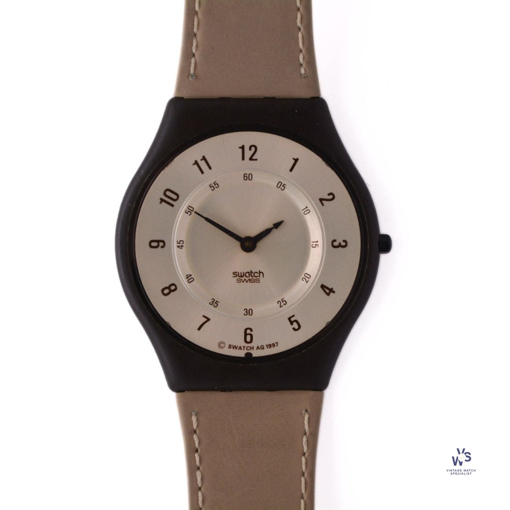 Swatch-1997 - Skin Desertic - Ref:SFC100 - UltraThin - Rare - Vintage Watch Specialist