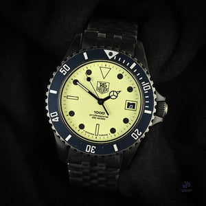 Tag Heuer - 1000 Professional - Night Diver - James Bond - Model Reference: 980.031N - Black PVD - c.1988 - Vintage Watch Specialist