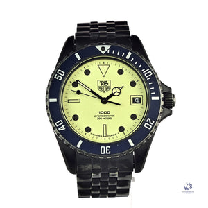 Tag Heuer - 1000 Professional - Night Diver - James Bond - Model Reference: 980.031N - Black PVD - c.1988 - Vintage Watch Specialist