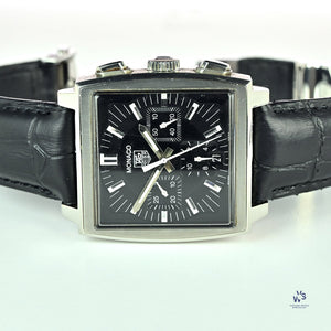 Tag Heuer Monaco - Model Reference: CW2111-0 - Black Dial Chronograph - Box & Papers - Vintage Watch Specialist