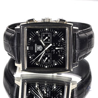 Tag Heuer Monaco - Model Reference: CW2111-0 - Black Dial Chronograph - Box & Papers - Vintage Watch Specialist