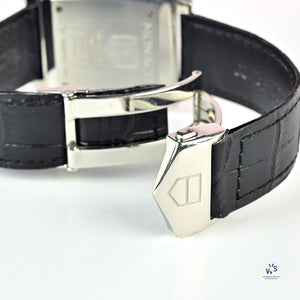Tag Heuer Monaco - Model Reference: CW2111-0 - Black Dial Chronograph - Box & Papers - Vintage Watch Specialist