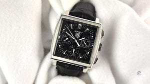 Tag Heuer Monaco - Model Reference: CW2111-0 - Black Dial Chronograph - Box & Papers - Vintage Watch Specialist