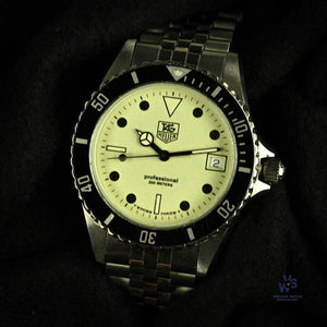 Tag Heuer Professional 200m - Night Diver - Luminous Dial - Model Ref: 980.113B - c.1987 - Vintage Watch Specialist