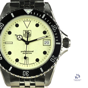 Tag Heuer Professional 200m - Night Diver - Luminous Dial - Model Ref: 980.113B - c.1987 - Vintage Watch Specialist