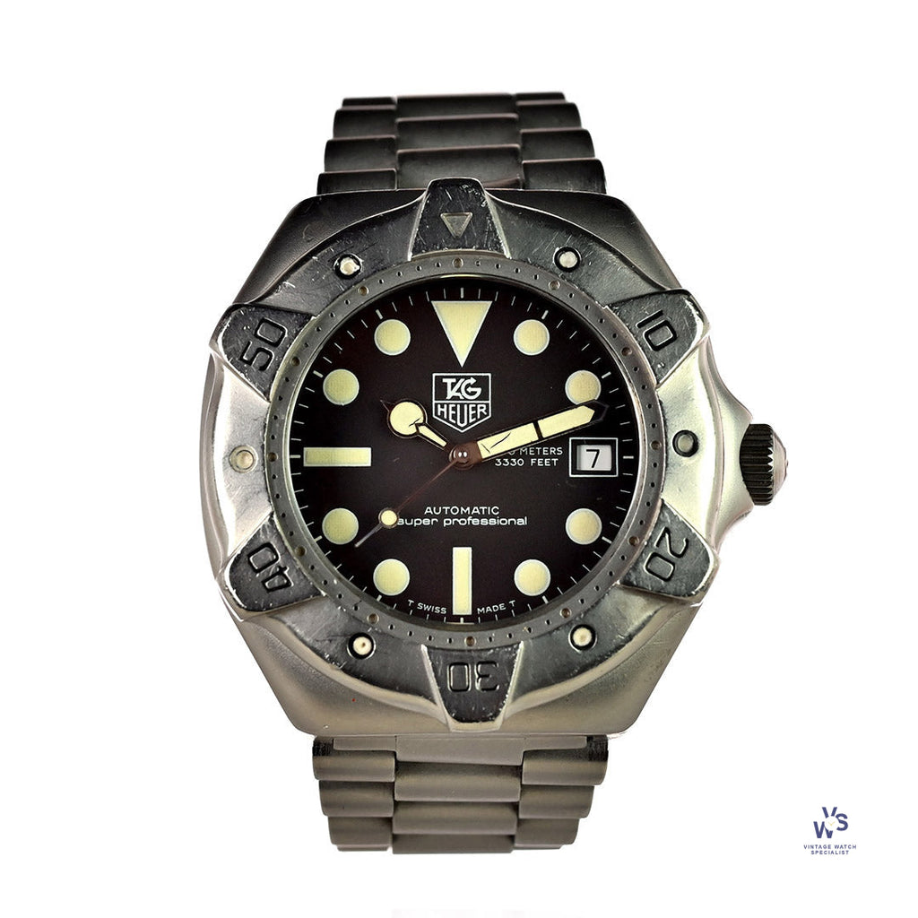 Tag Heuer - Super Professional 1000m Diver - Automatic - Model Reference 840.006 - c.1990 - Vintage Watch Specialist