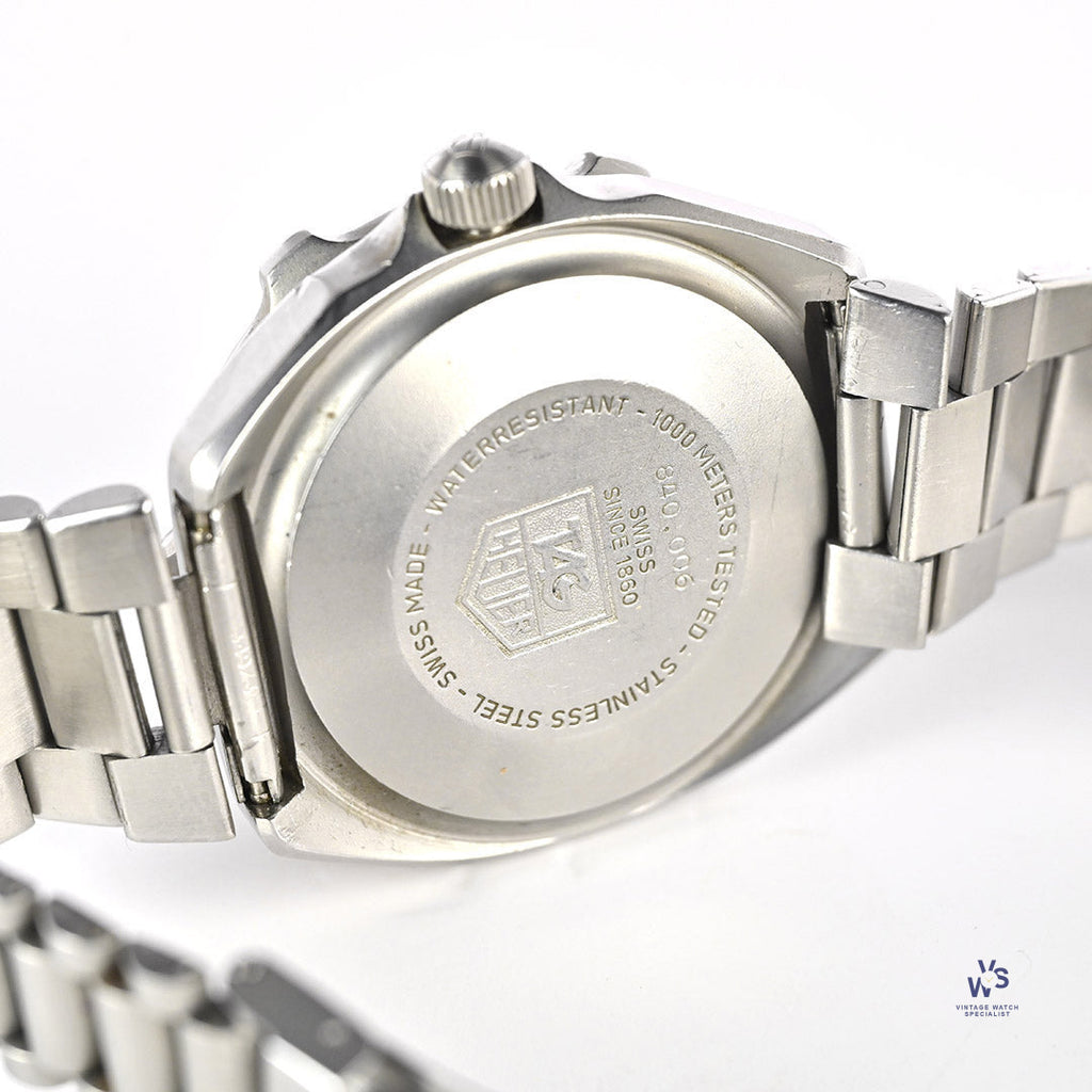 Tag Heuer - Super Professional 1000m Diver - Automatic - Model Reference 840.006 - c.1990 - Vintage Watch Specialist