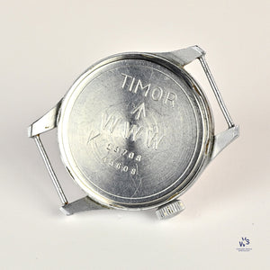 Timor - British Military Issued - ’Dirty Dozen’ - Wristwatch - Caseback K 13708 - c.1944 - Vintage Watch Specialist