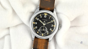 Timor - British Military Issued - ’Dirty Dozen’ - Wristwatch - Caseback K 13708 - c.1944 - Vintage Watch Specialist