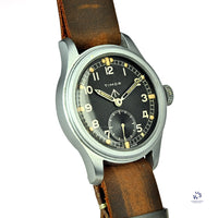 Timor - British Military Issued - ’Dirty Dozen’ - Wristwatch - Caseback K 13708 - c.1944 - Vintage Watch Specialist