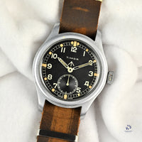 Timor - British Military Issued - ’Dirty Dozen’ - Wristwatch - Caseback K 13708 - c.1944 - Vintage Watch Specialist