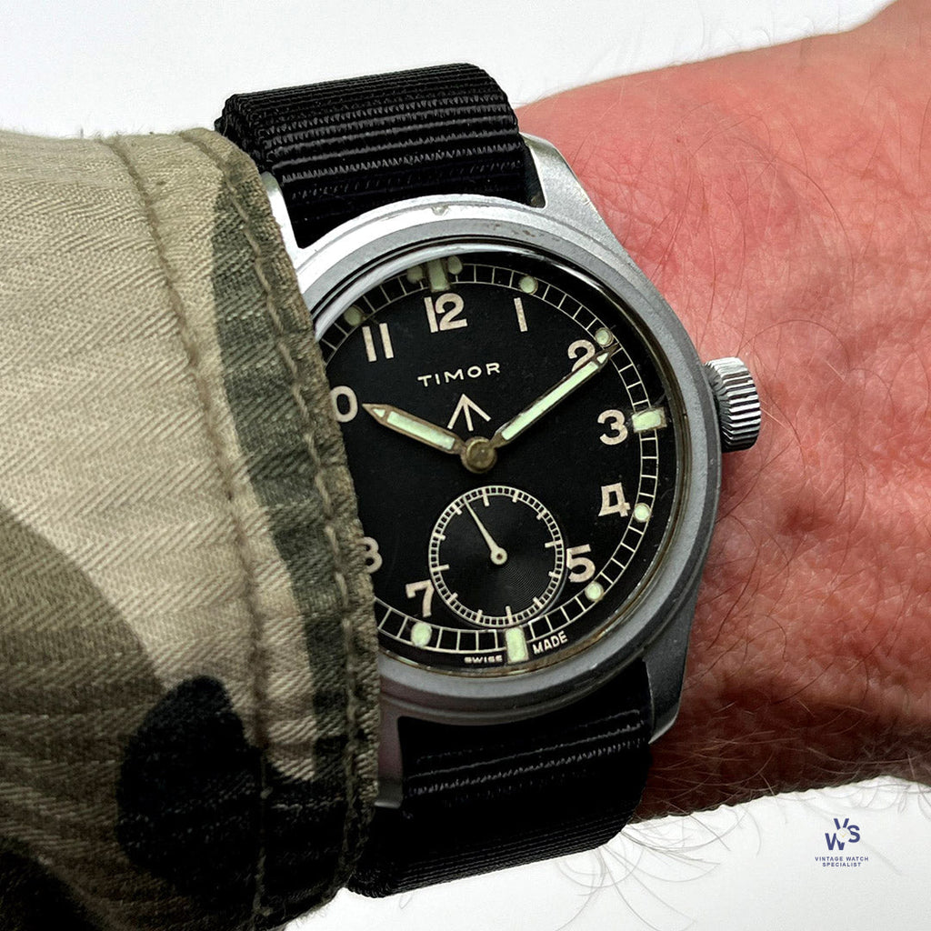 Timor WWW Dirty Dozen WW2 Military Issued Soldiers Watch c.1944 Vintage Watch Specialist
