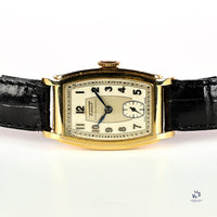 Tissot - 9k Gold Art Deco Dress Watch - Dennison Case - c.1932 - Vintage Watch Specialist