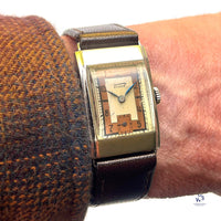 Tissot - Antimagnetique - Art Deco Tank Case - Two Tone Copper/Cream - c.1932 - Vintage Watch Specialist