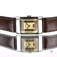 Tissot - Antimagnetique - Art Deco Tank Case - Two Tone Copper/Cream - c.1932 - Vintage Watch Specialist