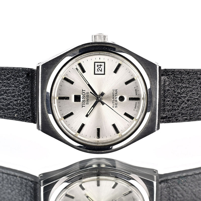 Tissot Automatic Seastar Automatic Date - Silver Sunburst Dial - c.1976 - Vintage Watch Specialist