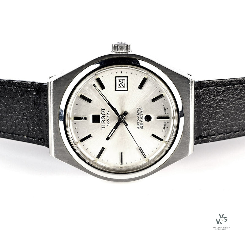 Tissot Automatic Seastar Automatic Date - Silver Sunburst Dial - c.1976 - Vintage Watch Specialist