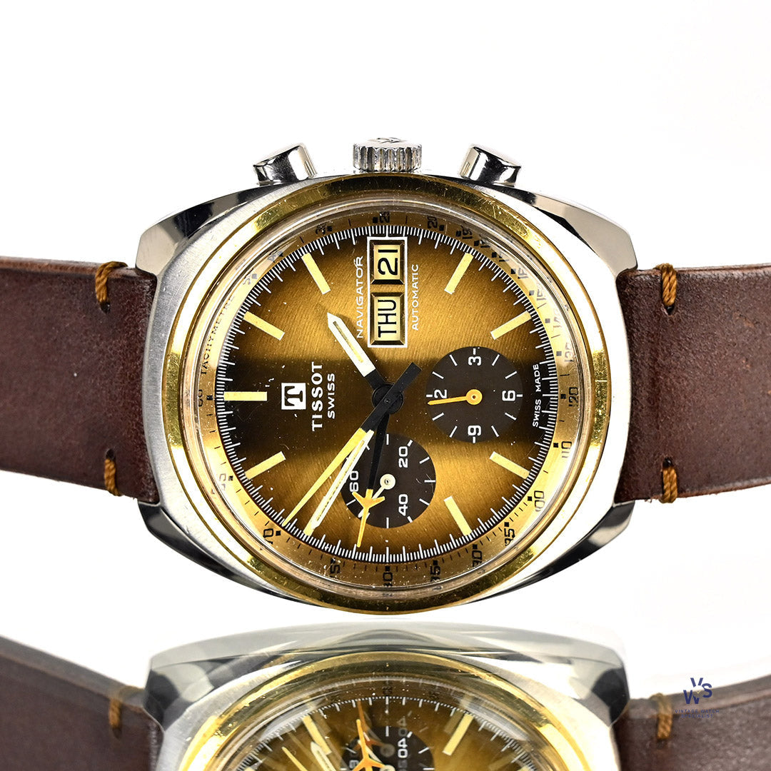 Tissot Navigator - Gold and Steel - Automatic with Day and Date - Chro ...