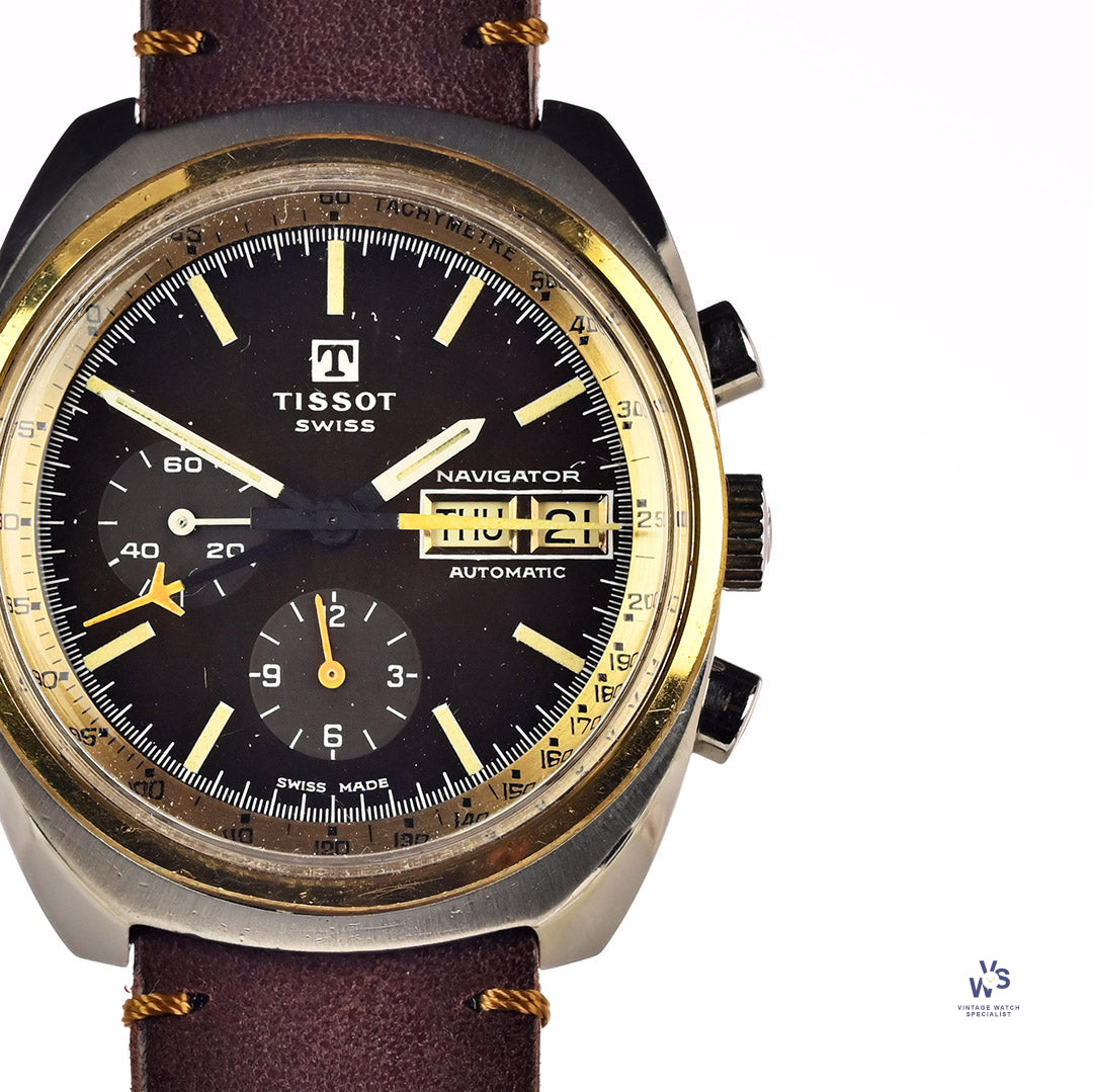 Tissot Navigator - Gold and Steel - Automatic with Day and Date - Chro ...