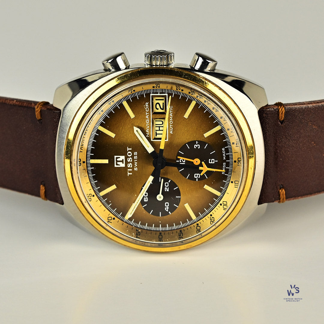 Tissot Navigator - Gold and Steel - Automatic with Day and Date - Chro ...