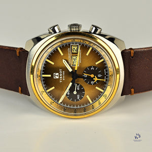Tissot Navigator - Gold and Steel Automatic with Day Date Chronograph c.1971 Vintage Watch Specialist