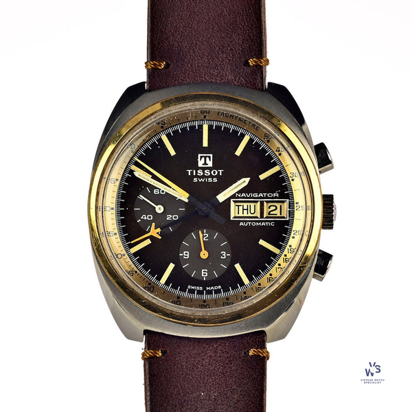 Tissot Navigator - Gold and Steel - Automatic with Day and Date - Chro ...