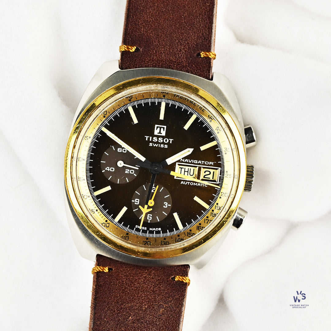 Tissot Navigator - Gold and Steel - Automatic with Day and Date - Chro ...