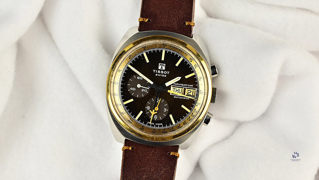 Tissot Navigator - Gold and Steel - Automatic with Day and Date - Chro ...