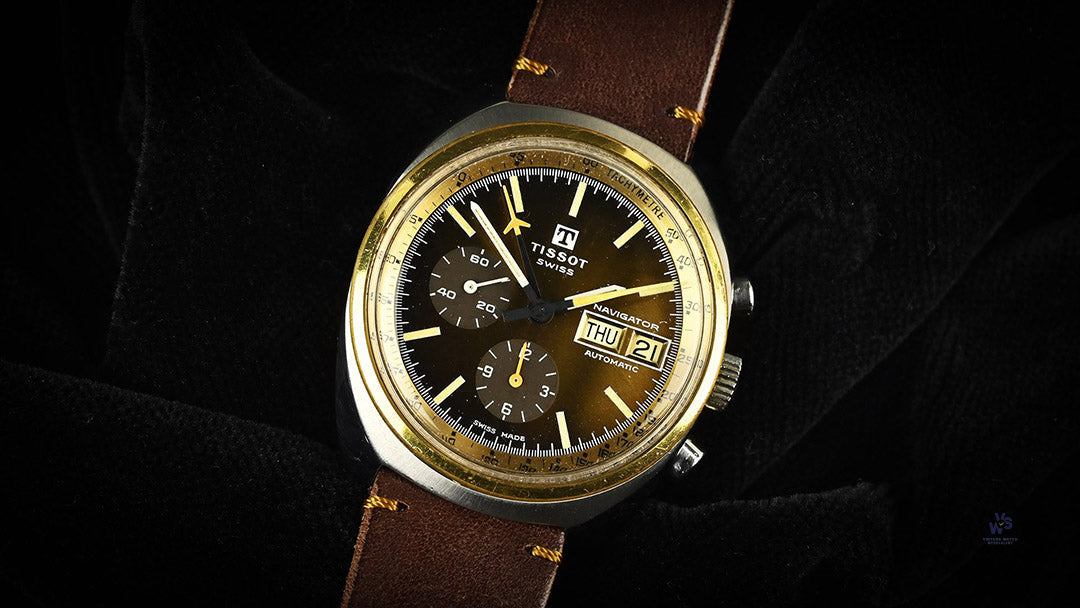 Tissot Navigator - Gold and Steel - Automatic with Day and Date - Chro ...