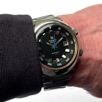 Tissot T12 Automatic Dive Watch - Internal Rotating Bezel - Super Compressor Case - c.1970 - Vintage Watch Specialist