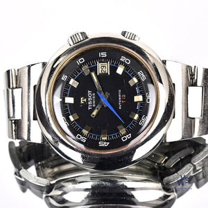 Tissot T12 Automatic Dive Watch - Internal Rotating Bezel - Super Compressor Case - c.1970 - Vintage Watch Specialist