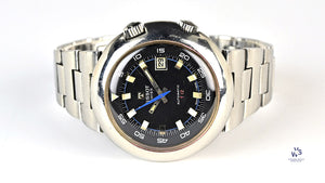 Tissot T12 Automatic Dive Watch - Internal Rotating Bezel - Super Compressor Case - c.1970 - Vintage Watch Specialist