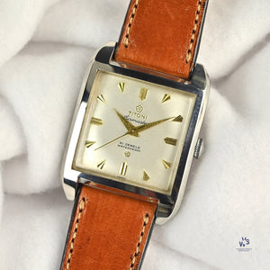 Titoni - Airmaster - Chocolatone Case - Gilt Furniture - Model Ref: 6215 - c.1970s - Vintage Watch Specialist