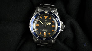 Tudor - Oyster Prince Submariner ’Snowflake’ - Blue Early ’Swiss’ Dial with No Date - Model Refreference 7016/0 - Vintage Watch Specialist