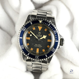 Tudor - Oyster Prince Submariner ’Snowflake’ - Blue Early ’Swiss’ Dial with No Date - Model Refreference 7016/0 - Vintage Watch Specialist