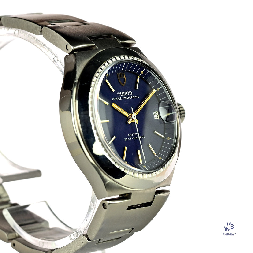 Tudor Prince Oysterdate Blue Dial Model Ref 9101 01 c.1976 Vintage Watch Specialist