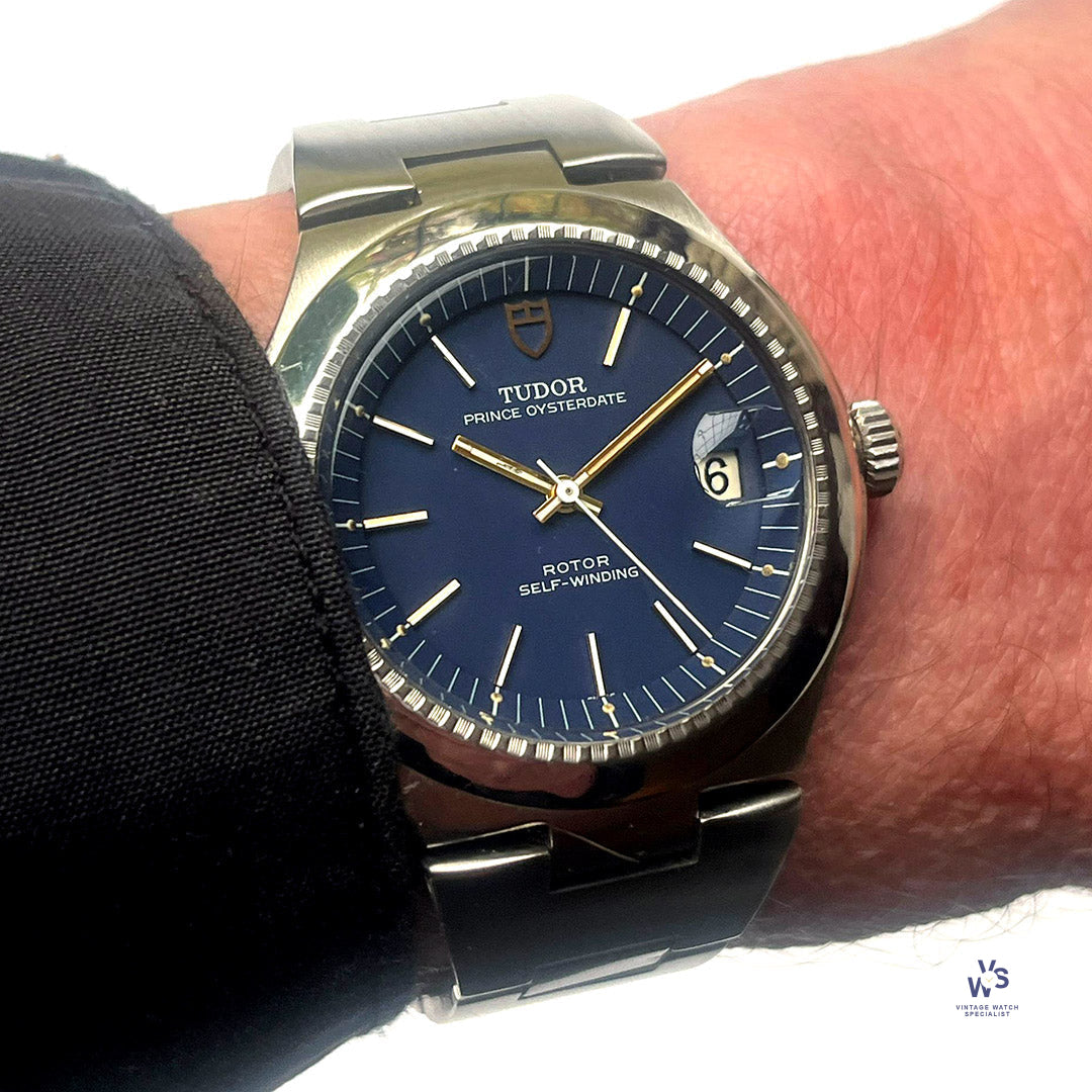 Tudor prince date blue dial hotsell