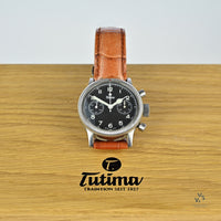 Tutima Flieger Chrono 783/753 - Original Box - Spare Strap - 1990s - Vintage Watch Specialist