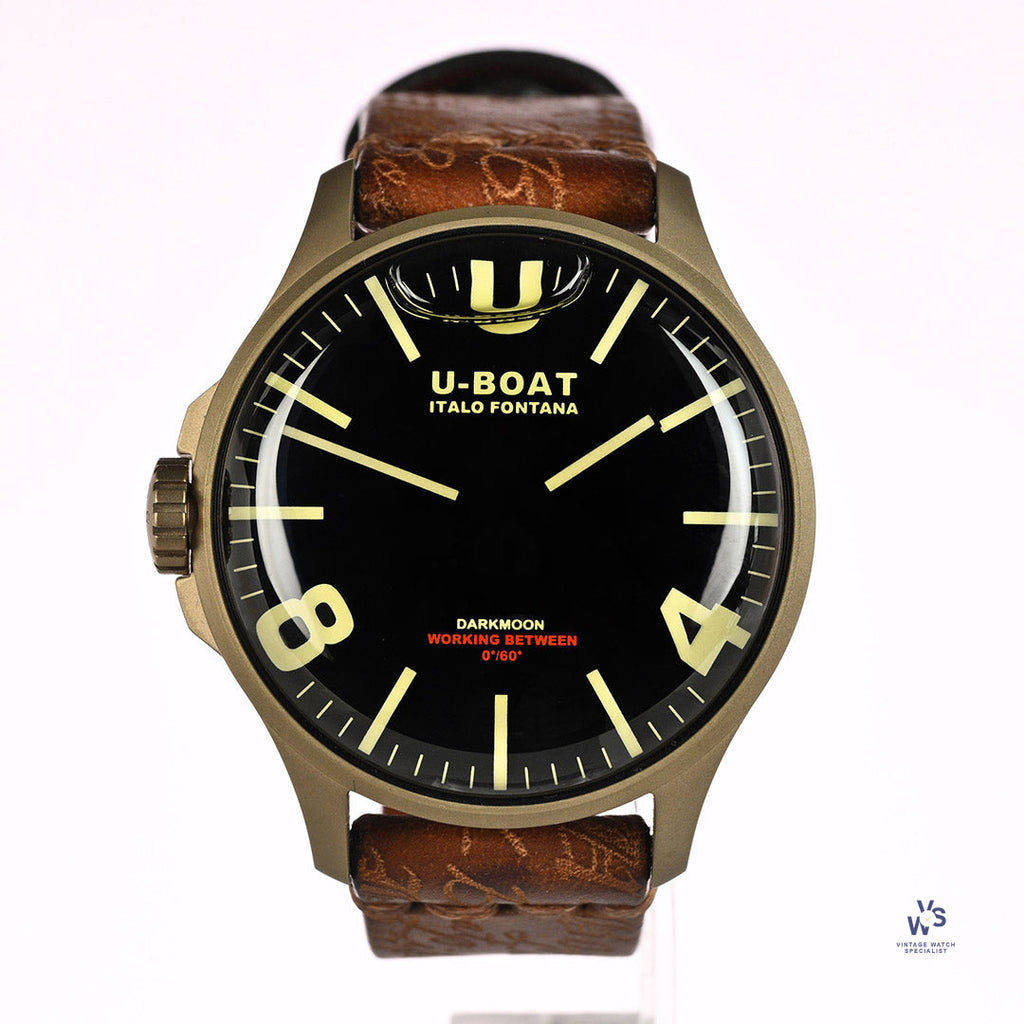 U-Boat Darkmoon Mens Analogue - Quartz - Model Reference 8467/a - with Box and Papers Dated Sept 2022 - Vintage Watch Specialist