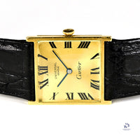 Universal Geneve Dual Signed Cartier Dial - 18k Gold Square Cased Dress Watch - c.1960s - Vintage Watch Specialist