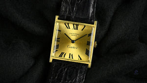 Universal Geneve Dual Signed Cartier Dial - 18k Gold Square Cased Dress Watch - c.1960s - Vintage Watch Specialist
