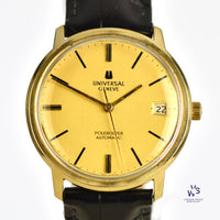 Universal Geneve - Polerouter Automatic - 10k Gold Filled Dress Watch with Date - c.1962 - Vintage Watch Specialist