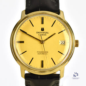 Universal Geneve - Polerouter Automatic - 10k Gold Filled Dress Watch with Date - c.1962 - Vintage Watch Specialist