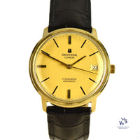 Universal Geneve - Polerouter Automatic - 10k Gold Filled Dress Watch with Date - c.1962 - Vintage Watch Specialist
