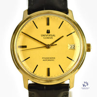 Universal Geneve - Polerouter Automatic - 10k Gold Filled Dress Watch with Date - c.1962 - Vintage Watch Specialist