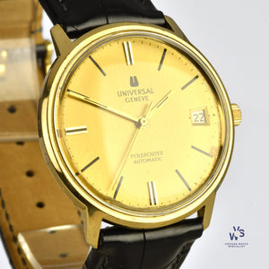 Universal Geneve - Polerouter Automatic - 10k Gold Filled Dress Watch with Date - c.1962 - Vintage Watch Specialist